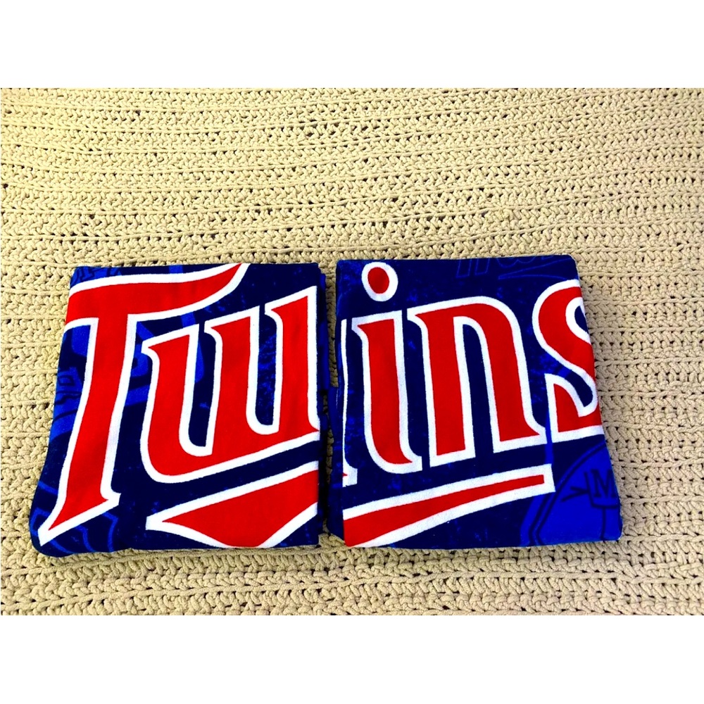 2 - Minnesota Twins Large 30” X 55” Towels